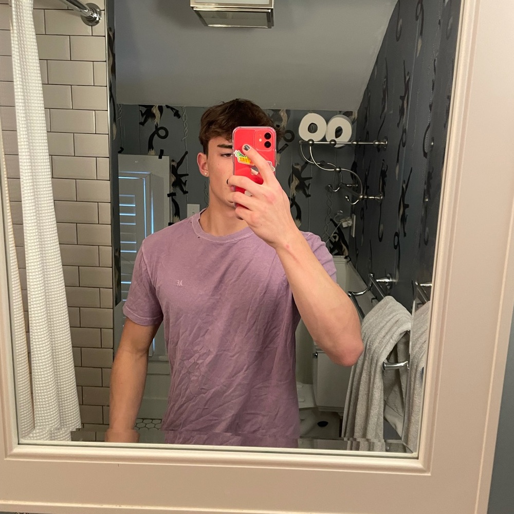 American eagle purple tee Size S.